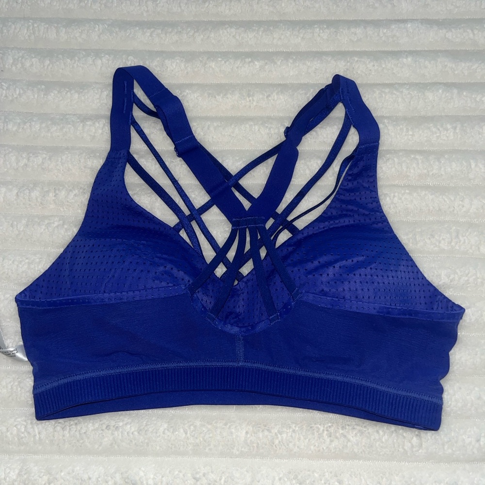 Victoria's Secret VSX SPORT Blue Strappy Sports Bra 34B - Picture 7 of 10